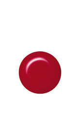 Swatch of IBD Luck of the Draw, a cheerful cherry red cream with a classic high-gloss finish for everyday glam.